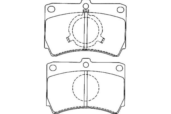 KAVO PARTS Комплект тормозных колодок, дисковый тормоз BP-4549